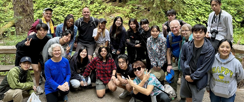 Group at Sol Duc Falls Group at Sol Duc Falls